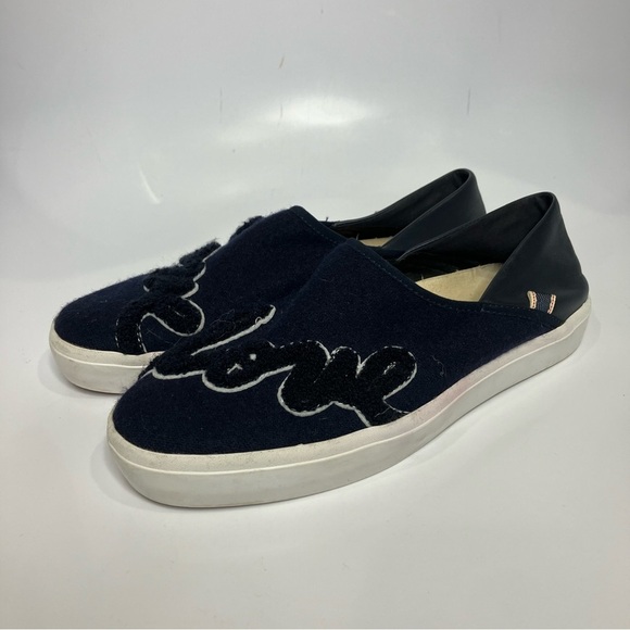 Ellen Degeneres Jolind lagoon style slip-on shoes Love navy blue size 9 - Picture 3 of 8